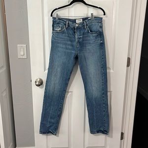 Frame denim button fly